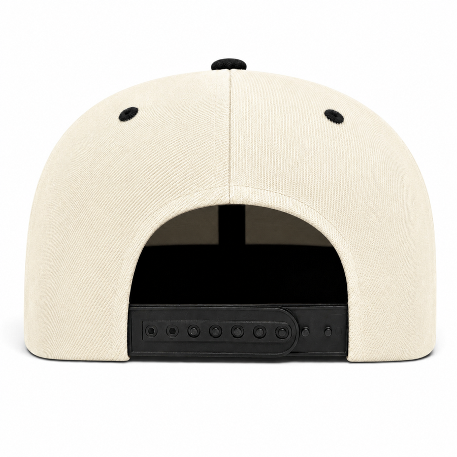 YP Classics Premium Blank 6-Panel Adjustable Snapback Hat - Chrome/Black