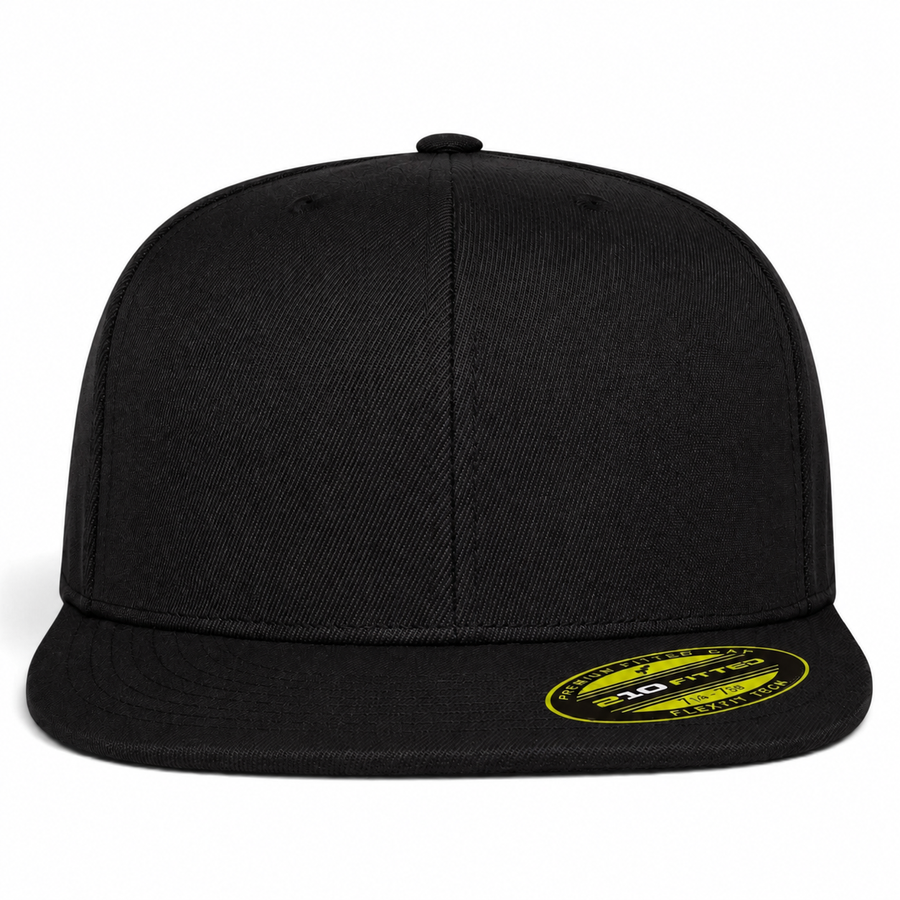 Flexfit 210 Premium Blank Stretch Fitted Hat - Black