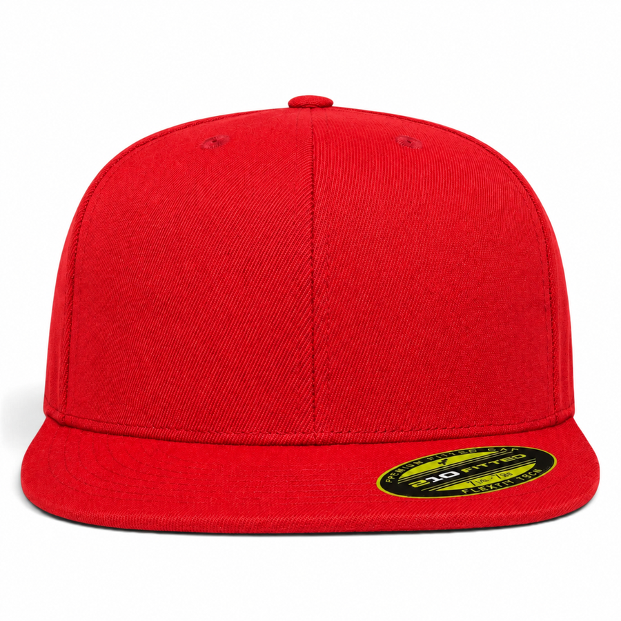 Flexfit 210 Premium Blank Stretch Fitted Hat - Red