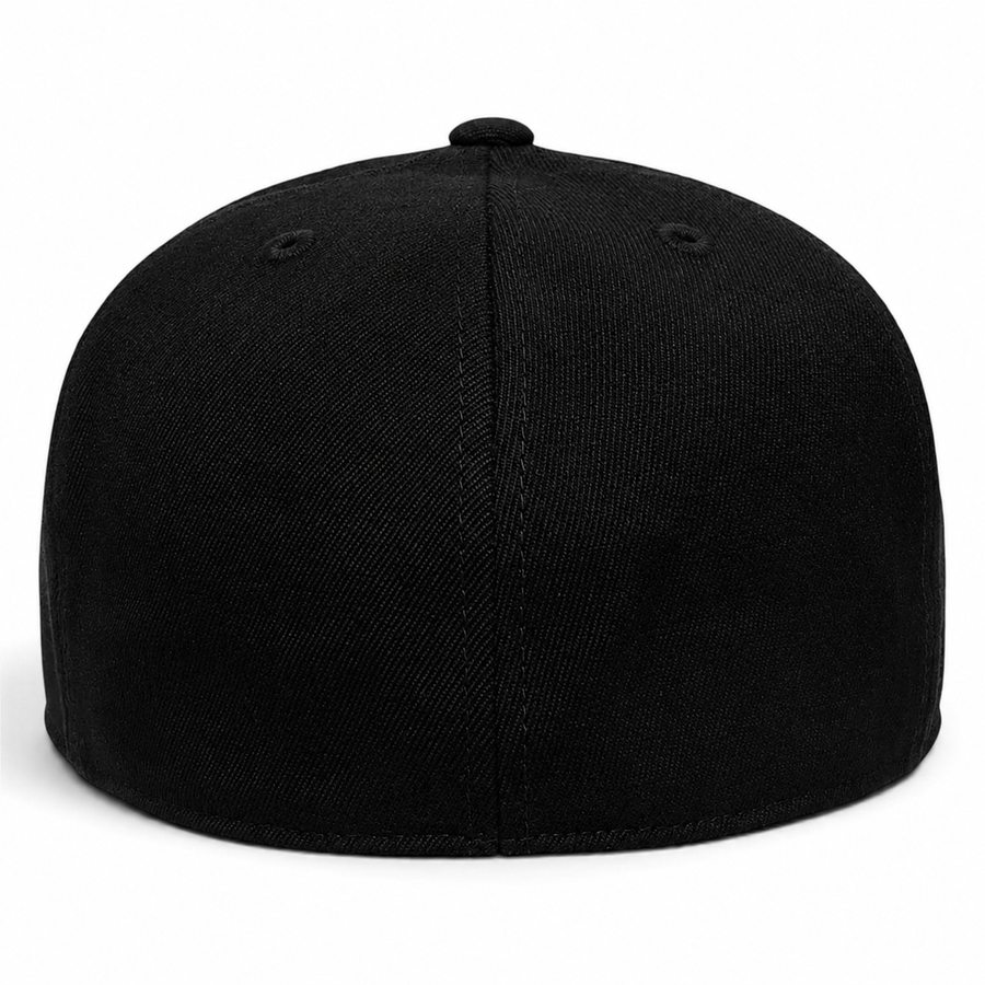 Flexfit 210 Premium Blank Stretch Fitted Hat - Black/Royal Blue