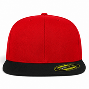 Flexfit 210 Premium Blank Stretch Fitted Hat - Red/Black