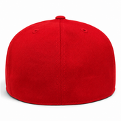 Flexfit 210 Premium Blank Stretch Fitted Hat - Red/Black