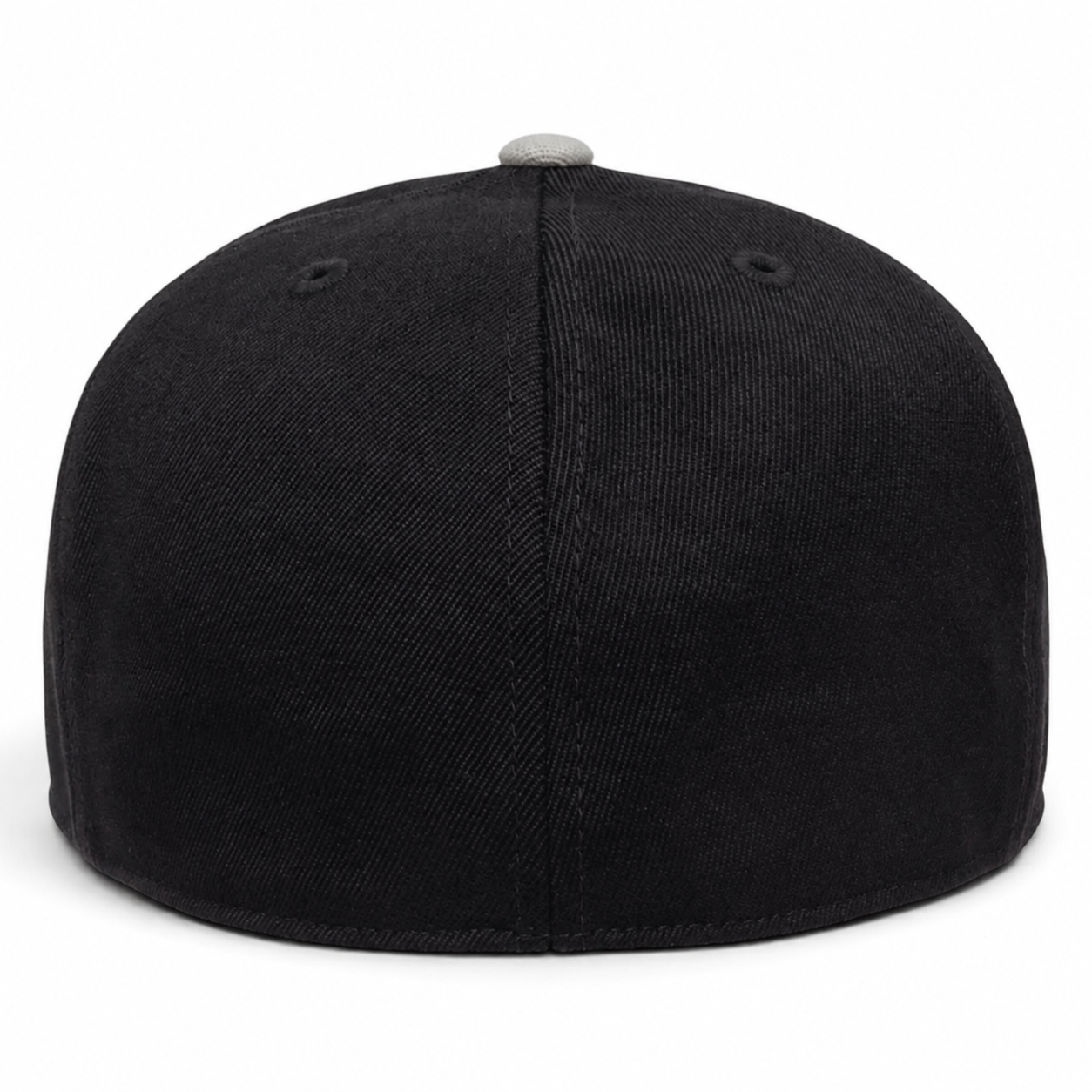 Flexfit 210 Premium Blank Stretch Fitted Hat - Black/Silver