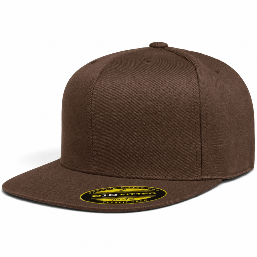 Flexfit 210 Youth Premium Blank Stretch Fitted Hat - Brown