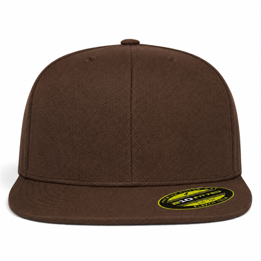 Flexfit 210 Youth Premium Blank Stretch Fitted Hat - Brown
