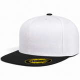Flexfit 210 Premium Blank Stretch Fitted Hat - White/Black