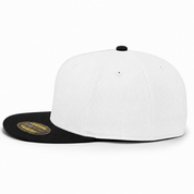 Flexfit 210 Premium Blank Stretch Fitted Hat - White/Black