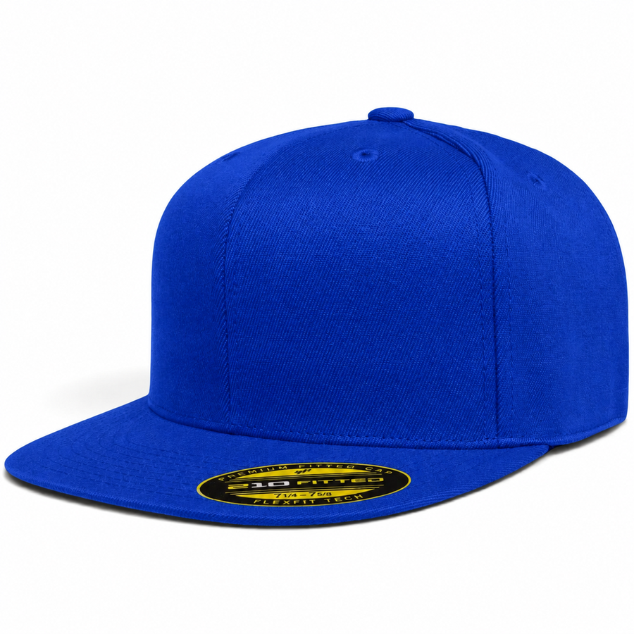 Flexfit 210 Youth Premium Blank Stretch Fitted Hat - Royal Blue