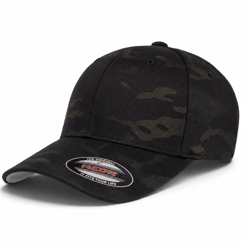 Flexfit Premium Blank Stretch Fit Baseball Cap - Dark Multi Cam - Product Image