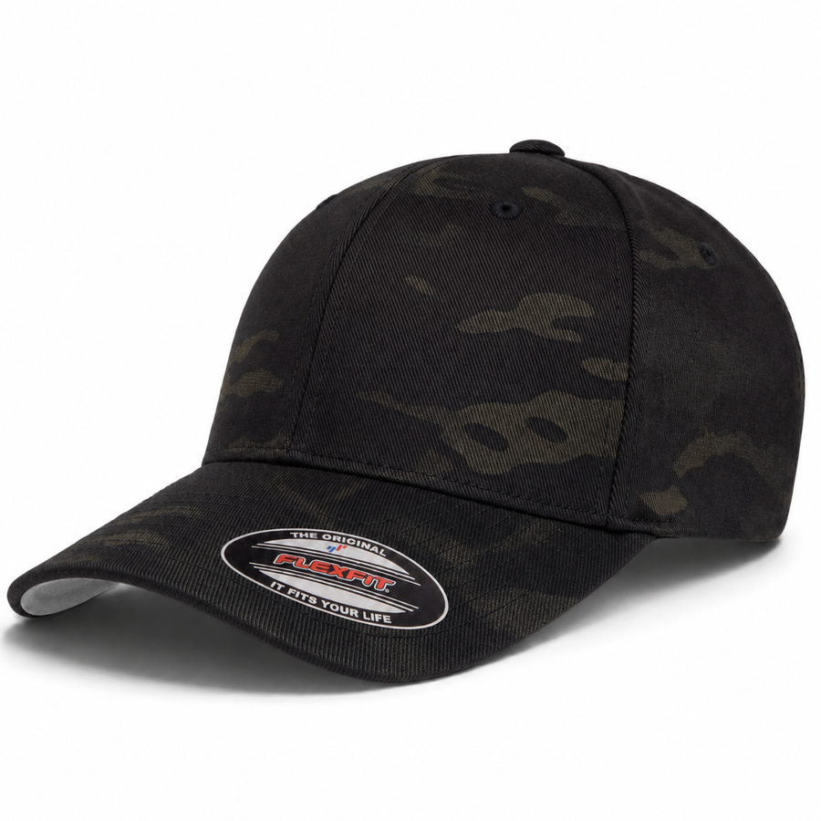 Flexfit Premium Blank Stretch Fit Baseball Cap - Dark Multi Cam