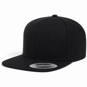 YP Classics Premium Blank Adjustable Snapback Hat - Black