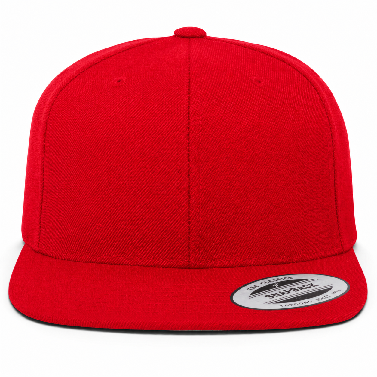 YP Classics Premium Blank Adjustable Snapback Hat - Red