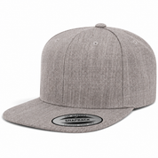 YP Classics Premium Blank Adjustable Snapback Hat - Heather Gray