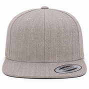 YP Classics Premium Blank Adjustable Snapback Hat - Heather Gray
