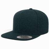 YP Classics Premium Blank Adjustable Snapback Hat - Midnight Green