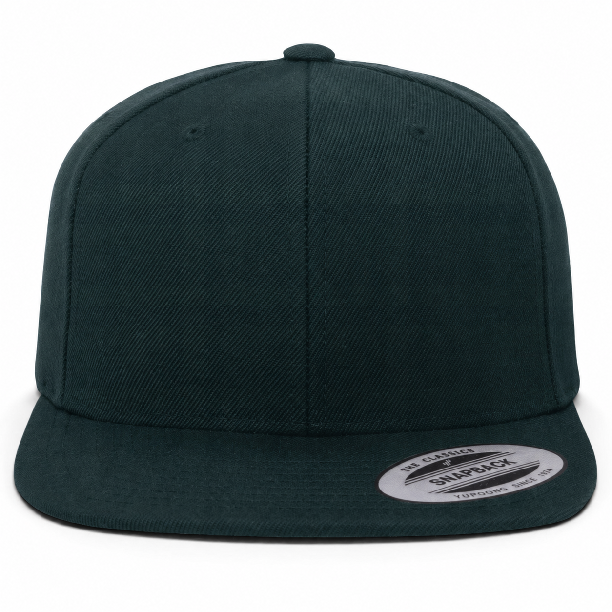YP Classics Premium Blank Adjustable Snapback Hat - Midnight Green