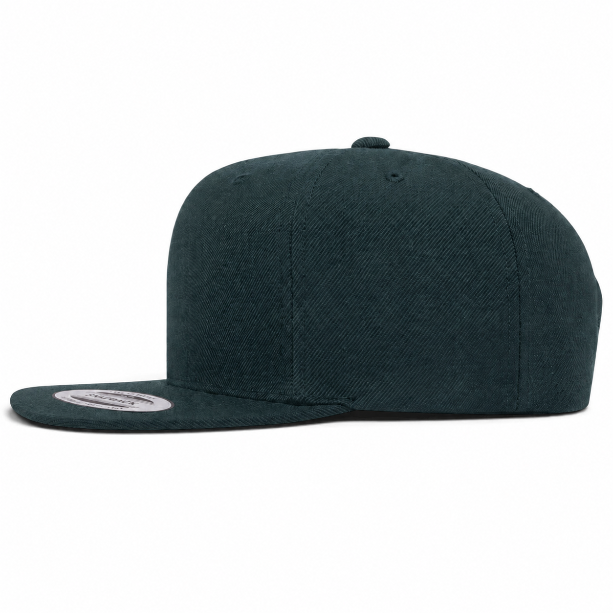 YP Classics Premium Blank Adjustable Snapback Hat - Midnight Green