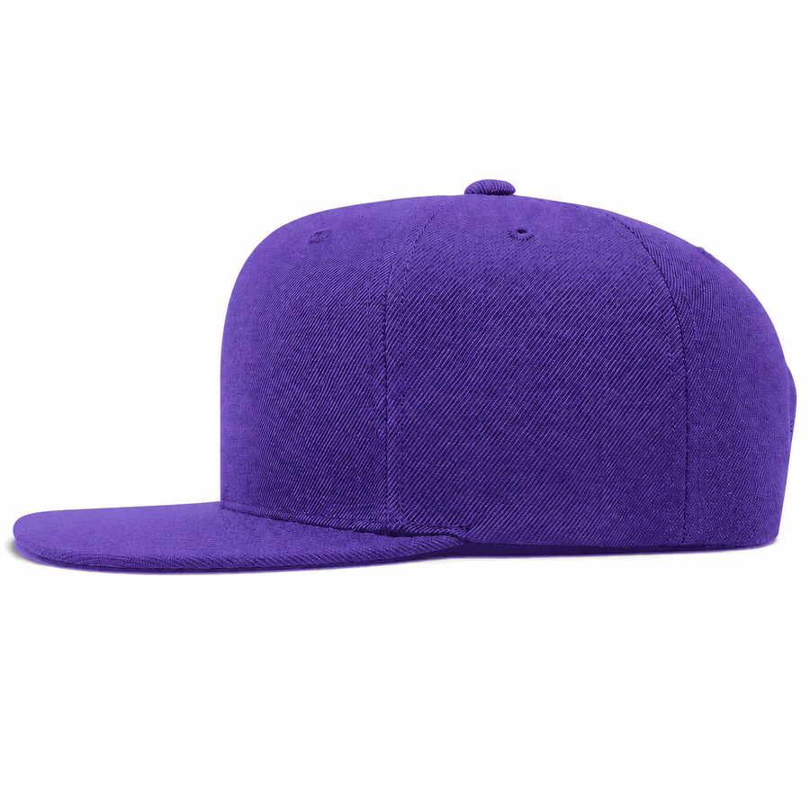 YP Classics Premium Blank Adjustable Snapback Hat - Purple