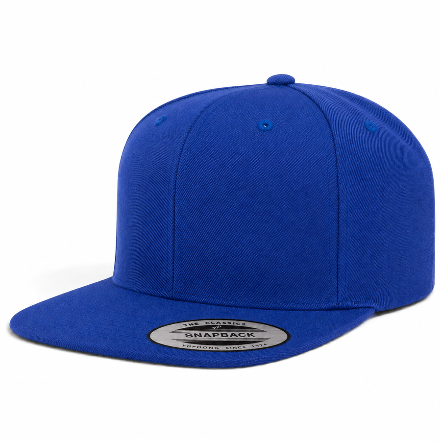 YP Classics Premium Blank Adjustable Snapback Hat - Royal Blue