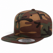 YP Classics Premium Blank Adjustable Snapback Hat - Camouflage