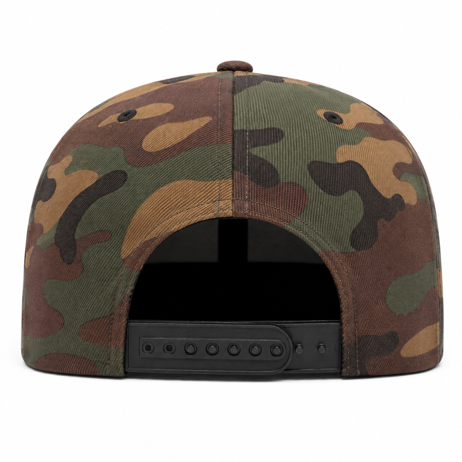 YP Classics Premium Blank Adjustable Snapback Hat - Camouflage