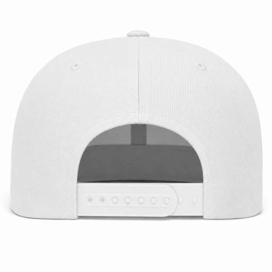 YP Classics Premium Blank Adjustable Snapback Hat - White