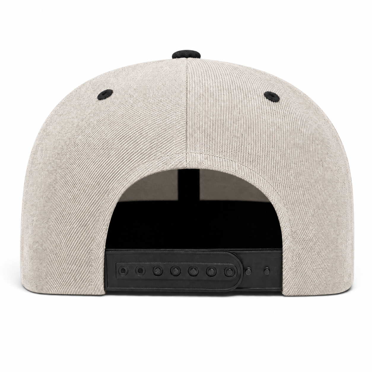 YP Classics Premium Blank Adjustable Snapback Hat - Heather Gray/Black - Product Image