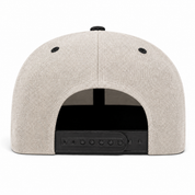 YP Classics Premium Blank Adjustable Snapback Hat - Heather Gray/Black - Product Image