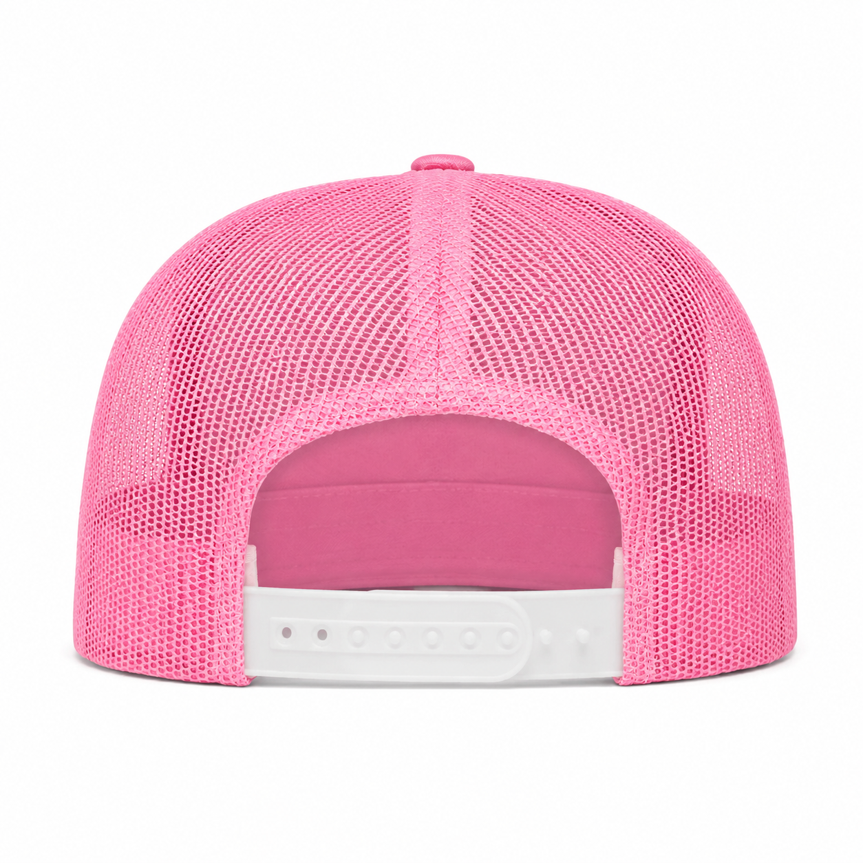 YP Classics Premium Blank 5-Panel Adjustable Trucker Snapback Hat - Pink - Product Image