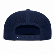 YP Classics Premium Blank 5-Panel Adjustable Trucker Snapback Hat - Navy/Navy