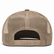 YP Classics Retro Blank 6-Panel Adjustable Trucker Snapback Hat - Khaki
