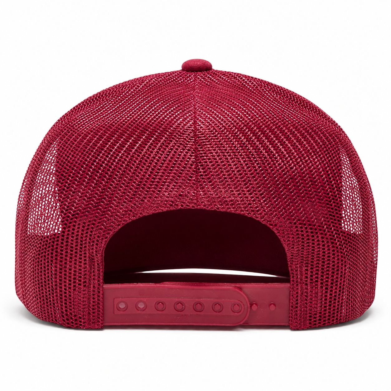 YP Classics Retro Blank 6-Panel Adjustable Trucker Snapback Hat - Maroon