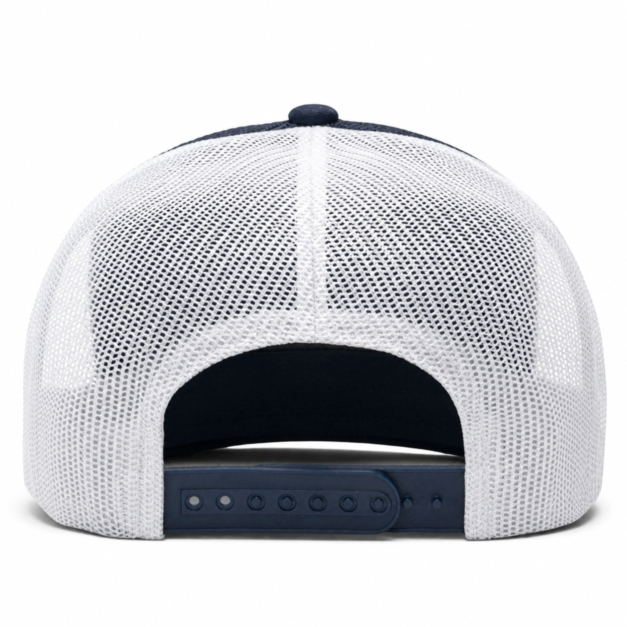 YP Classics Retro Blank 6-Panel Adjustable Trucker Snapback Hat - Black/White