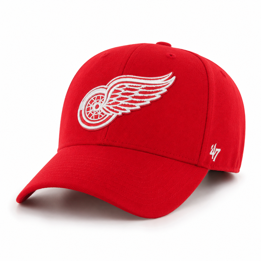 Detroit Red Wings '47 Brand MVP Adjustable Baseball Cap - Red - Product Image
