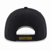 Milwaukee Brewers'47 Brand MVP Adjustable Baseball Cap - Navy - Product Image