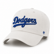 Los Angeles Dodgers 'Script Logo' '47 Brand Clean Up Adjustable Dad Cap - White - Product Image