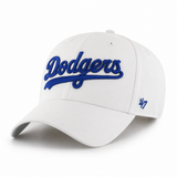 Los Angeles Dodgers 'Script Logo' '47 Brand MVP Adjustable Baseball Cap - White