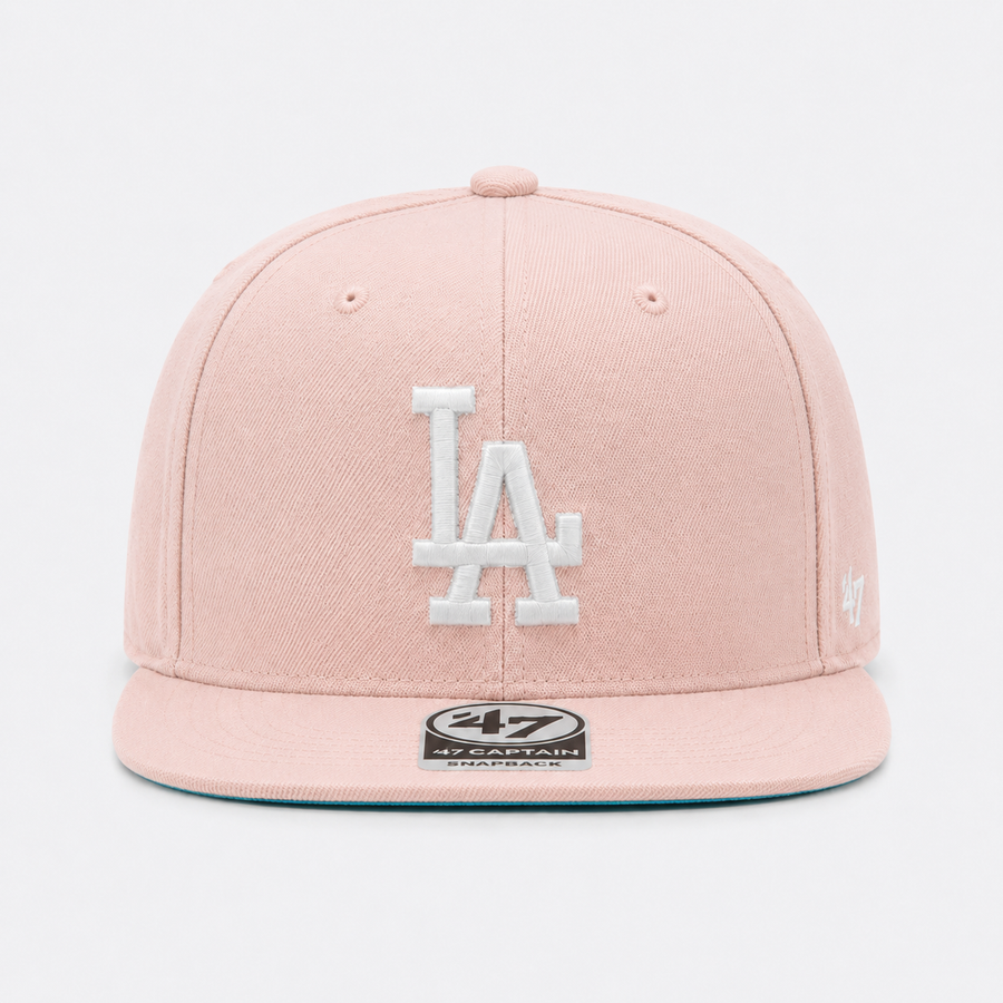 Los Angeles Dodgers '1988 World Series' '47 Brand Captain Adjustable Snapback - Pink - Product Image