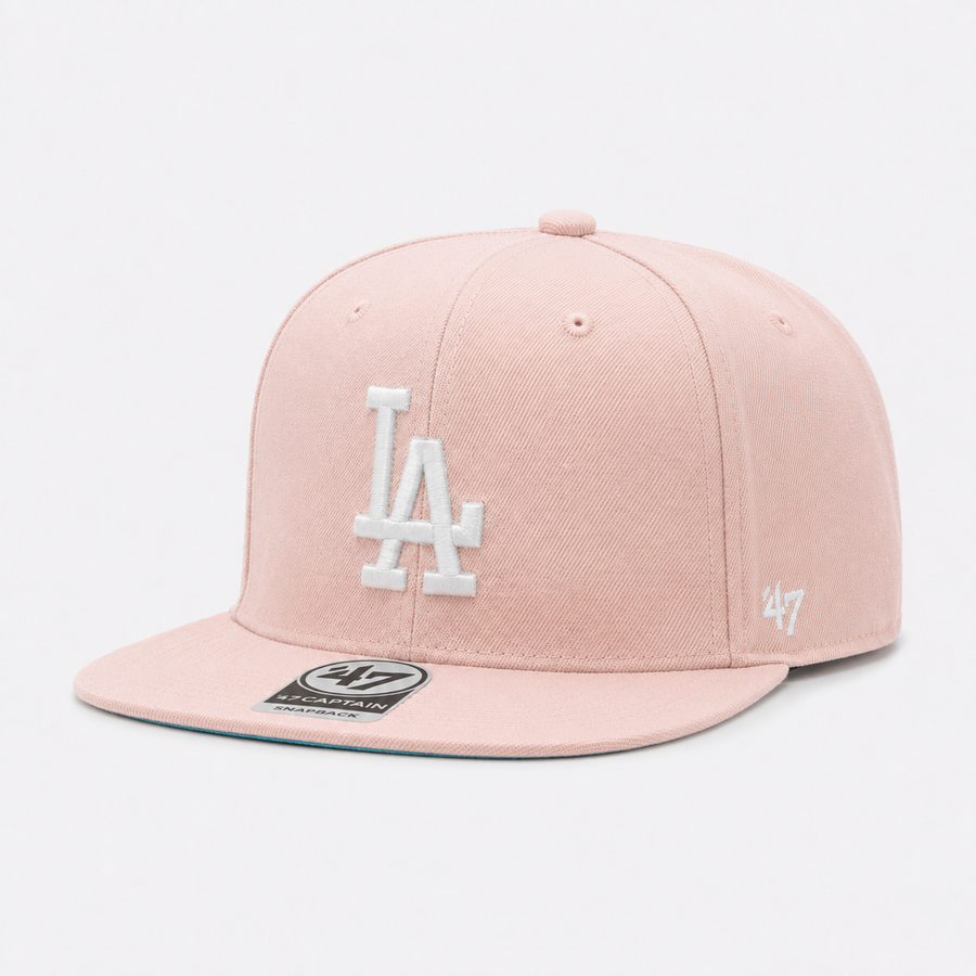 Los Angeles Dodgers '1988 World Series' '47 Brand Captain Adjustable Snapback - Pink - Product Image