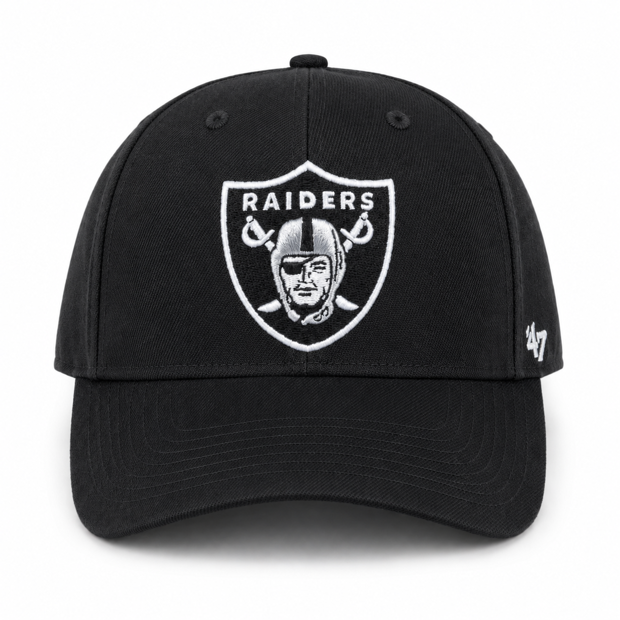 Las Vegas Raiders '47 Brand MVP Adjustable Baseball Cap - Black - Product Image