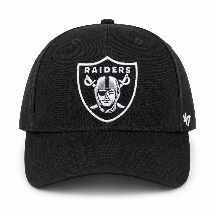 Las Vegas Raiders '47 Brand MVP Adjustable Baseball Cap - Black - Product Image