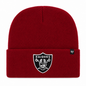Las Vegas Raiders '47 Brand Cuff Knit Beanie - Wine - Product Image
