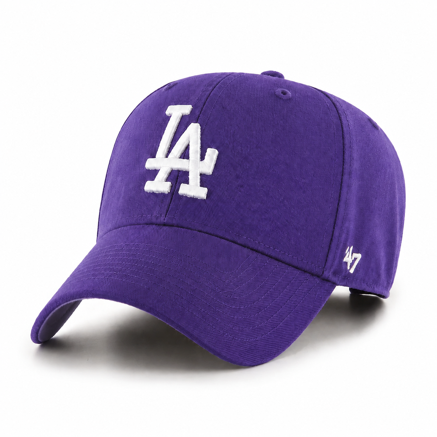 Los Angeles Dodgers '47 Brand MVP Adjustable Baseball Cap - Purple - Product Image
