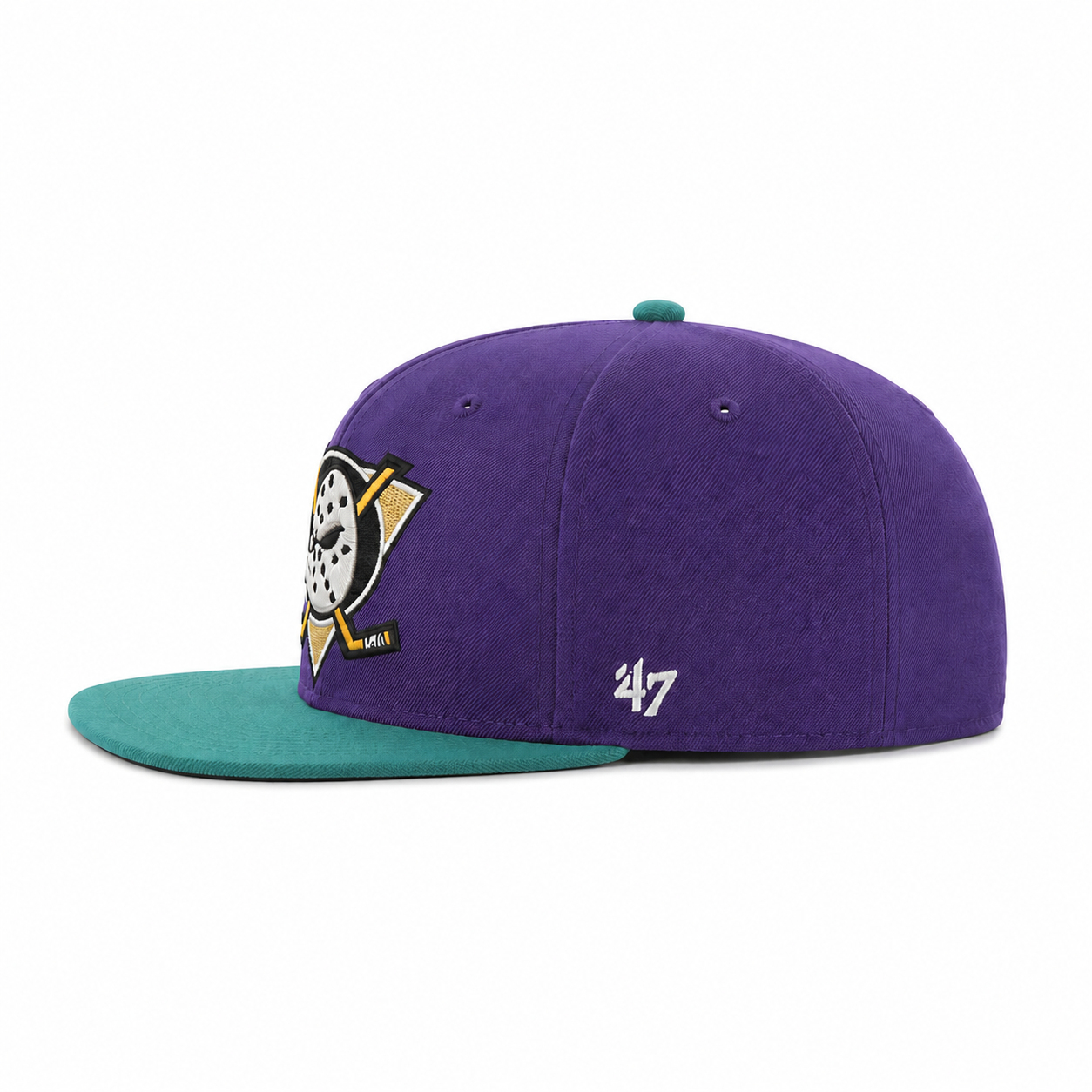 Anaheim Ducks '47 Brand Captain Adjustable Snapback - Purple/Turquoise - Product Image