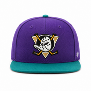 Anaheim Ducks '47 Brand Captain Adjustable Snapback - Purple/Turquoise - Product Image