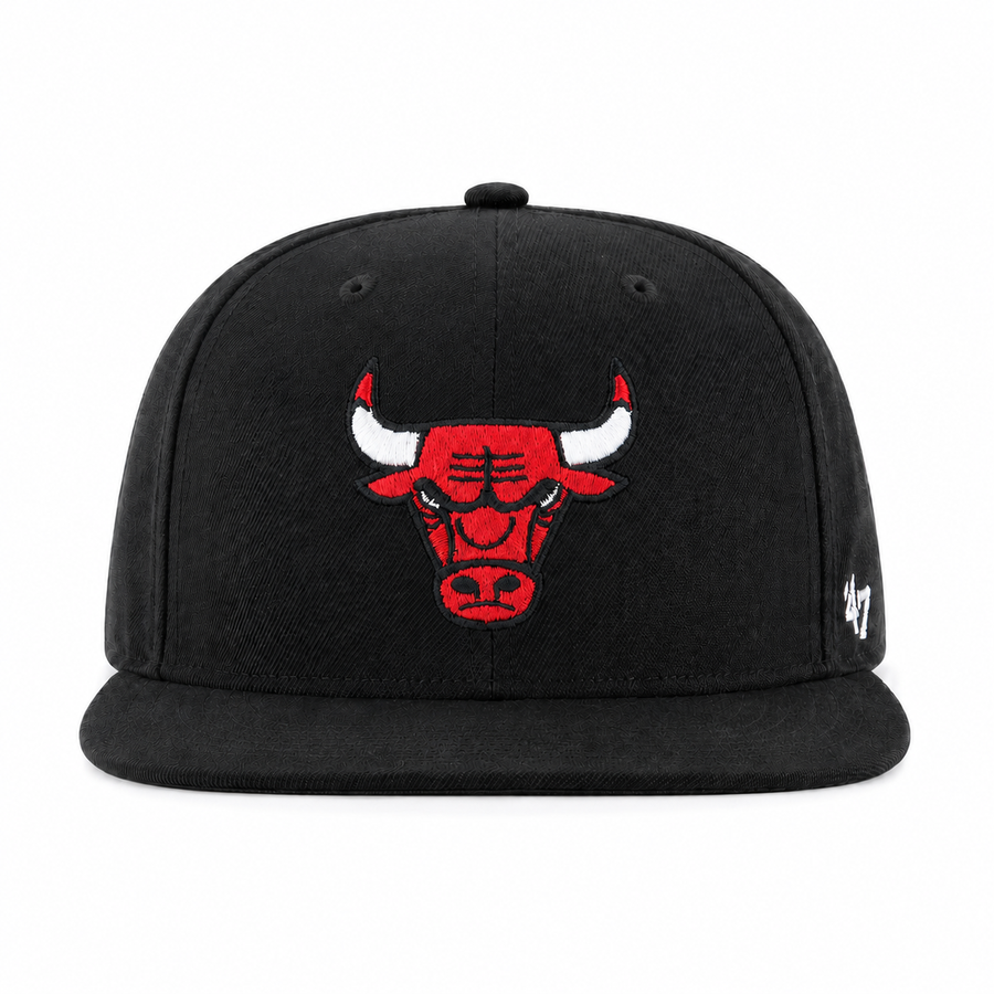 Chicago Bulls '47 Brand Captain Adjustable Snapback - Black