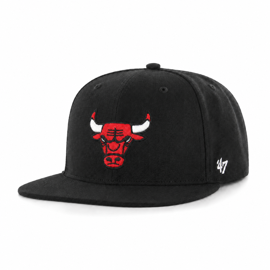 Chicago Bulls '47 Brand Captain Adjustable Snapback - Black