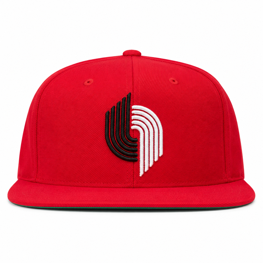 Portland Trail Blazers Red Mitchell & Ness Adjustable OG Snapback - Product Image