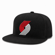 Portland Trail Blazers Black Mitchell & Ness Adjustable Original Fit Snapback - Product Image