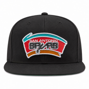San Antonio Spurs Black Mitchell & Ness Snapback - Product Image